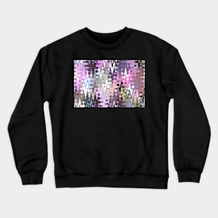 Violet shades icicles, abstract geometric jagged shapes Crewneck Sweatshirt